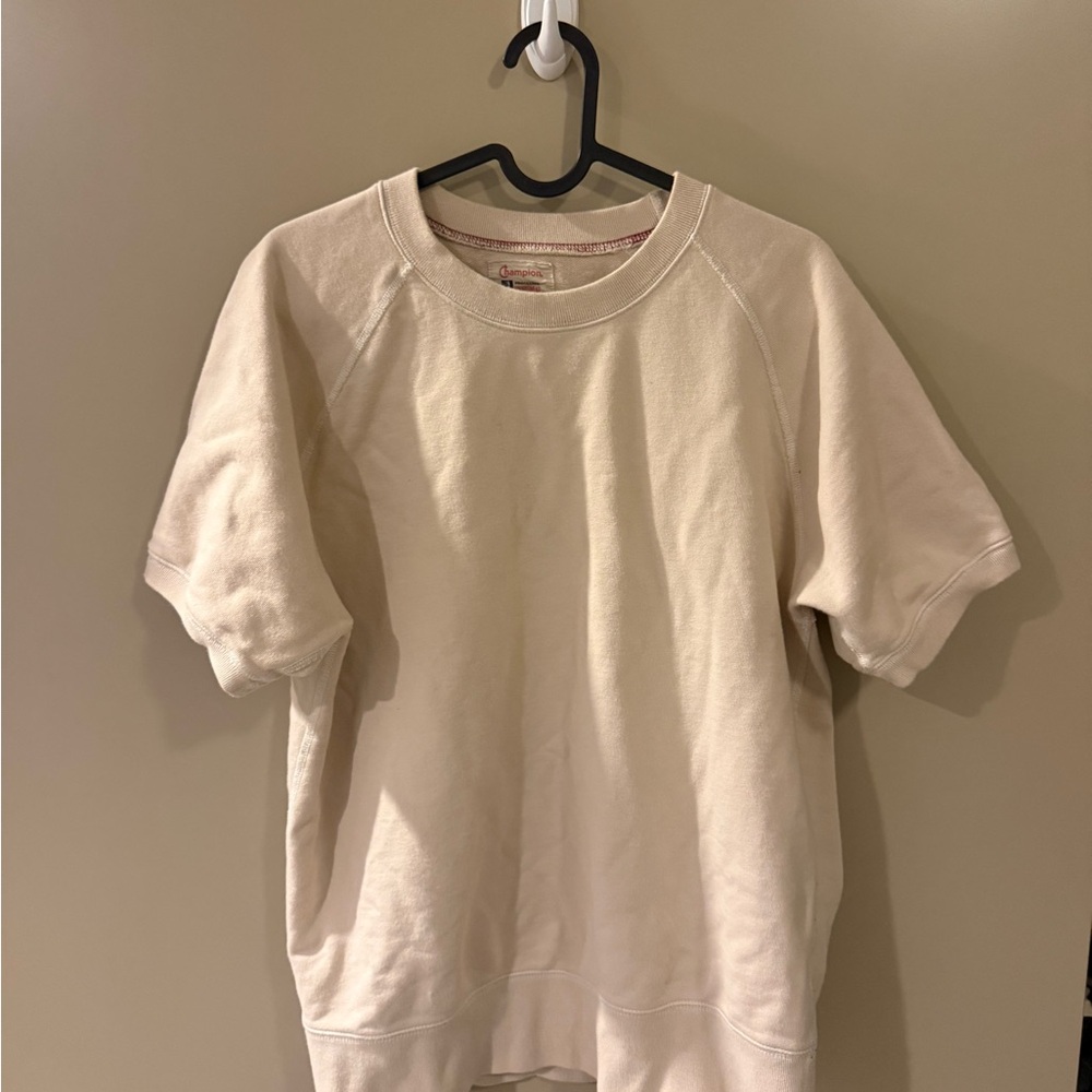 Todd Snyder x Champion Cream Short Sleeve Sweatshirt